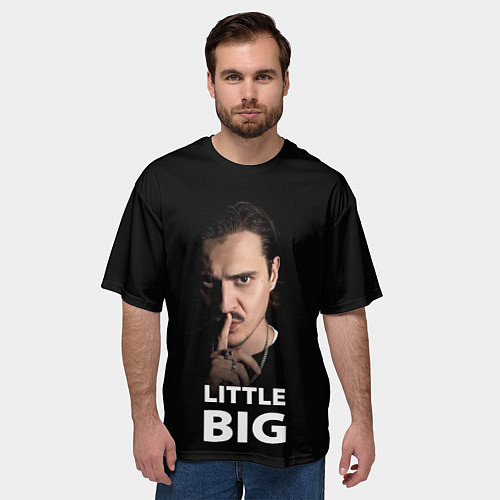Мужская футболка оверсайз Little Big: Илья Прусикин / 3D-принт – фото 3
