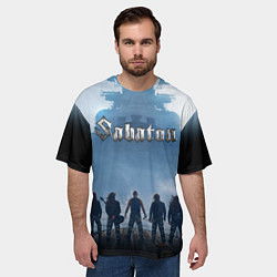 Футболка оверсайз мужская SABATON, цвет: 3D-принт — фото 2