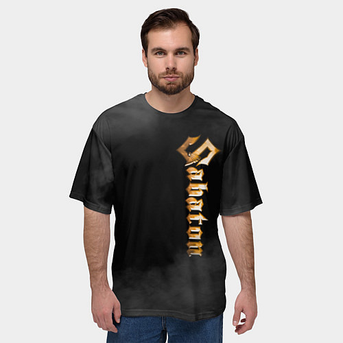 Мужская футболка оверсайз SABATON / 3D-принт – фото 3