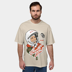 Футболка оверсайз мужская Спасибо, Юра!, цвет: 3D-принт — фото 2