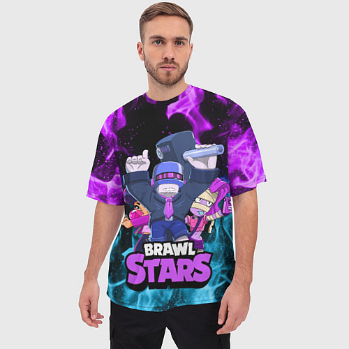 Мужская футболка оверсайз BRAWL STARS FRANK / 3D-принт – фото 3