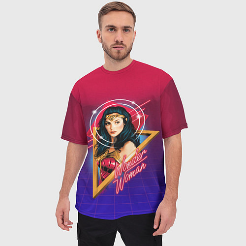 Мужская футболка оверсайз Wonder Woman / 3D-принт – фото 3