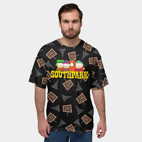 Мужская футболка оверсайз SOUTH PARK / 3D-принт – фото 3