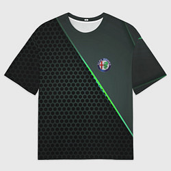 Мужская футболка оверсайз Alfa Romeo