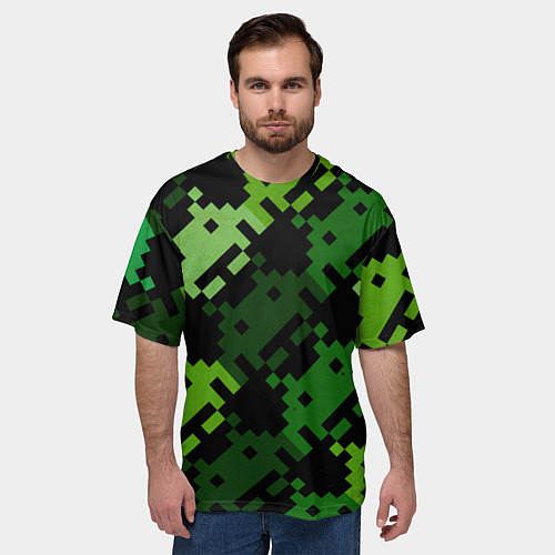 Мужская футболка оверсайз Space Invaders / 3D-принт – фото 3