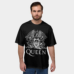 Футболка оверсайз мужская QUEEN, цвет: 3D-принт — фото 2