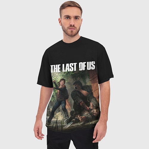 Мужская футболка оверсайз THE LAST OF US / 3D-принт – фото 3