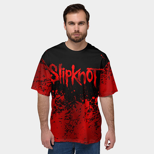 Мужская футболка оверсайз Slipknot 9 / 3D-принт – фото 3