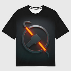 Мужская футболка оверсайз HALF-LIFE