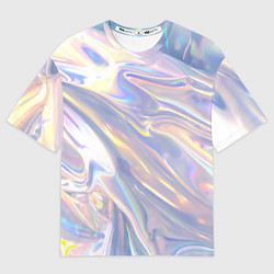 Футболка оверсайз мужская Фольга, цвет: 3D-принт