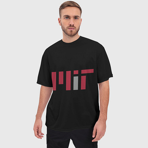 Мужская футболка оверсайз MIT / 3D-принт – фото 3