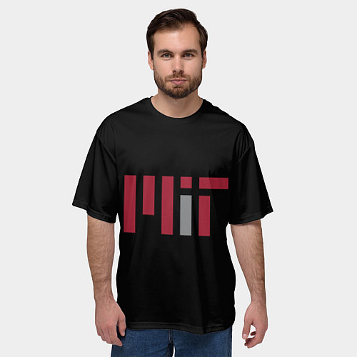 Мужская футболка оверсайз MIT / 3D-принт – фото 3