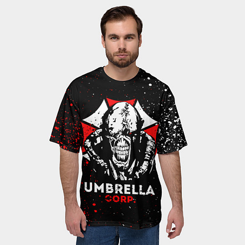 Мужская футболка оверсайз RESIDENT EVIL 3 / 3D-принт – фото 3