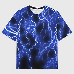 Мужская футболка оверсайз МОЛНИЯ NEON