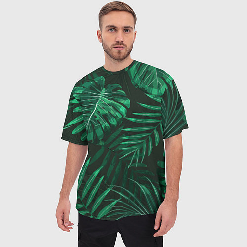 Мужская футболка оверсайз Я из джунглей / 3D-принт – фото 3