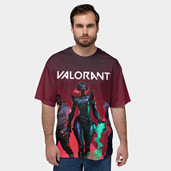 Футболка оверсайз мужская Valorant, цвет: 3D-принт — фото 2