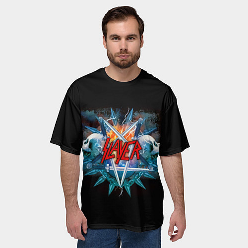 Мужская футболка оверсайз Slayer 88 / 3D-принт – фото 3