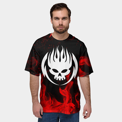 Мужская футболка оверсайз THE OFFSPRING / 3D-принт – фото 3