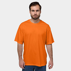 Футболка оверсайз мужская Цвет апельсиновая корка, цвет: 3D-принт — фото 2