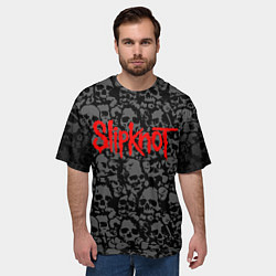 Футболка оверсайз мужская SLIPKNOT, цвет: 3D-принт — фото 2