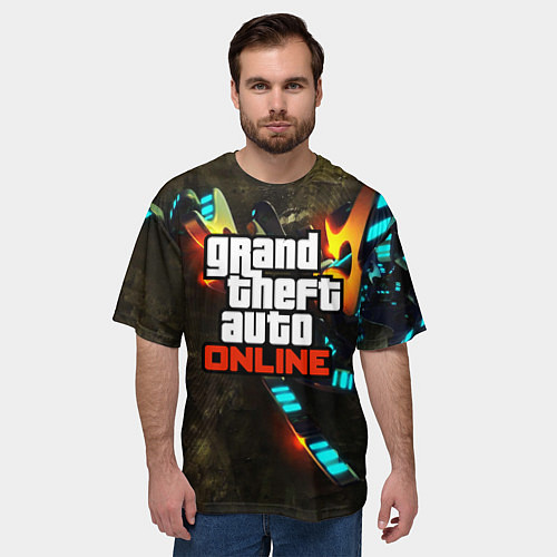 Мужская футболка оверсайз GTA:Online / 3D-принт – фото 3