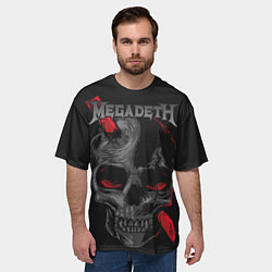 Футболка оверсайз мужская Megadeth, цвет: 3D-принт — фото 2