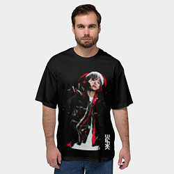 Футболка оверсайз мужская BTS, цвет: 3D-принт — фото 2