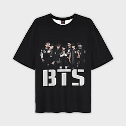 Футболка оверсайз мужская BTS, цвет: 3D-принт