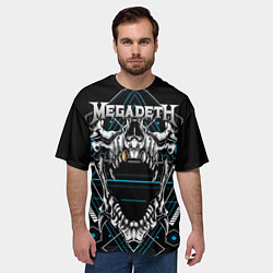 Футболка оверсайз мужская Megadeth, цвет: 3D-принт — фото 2
