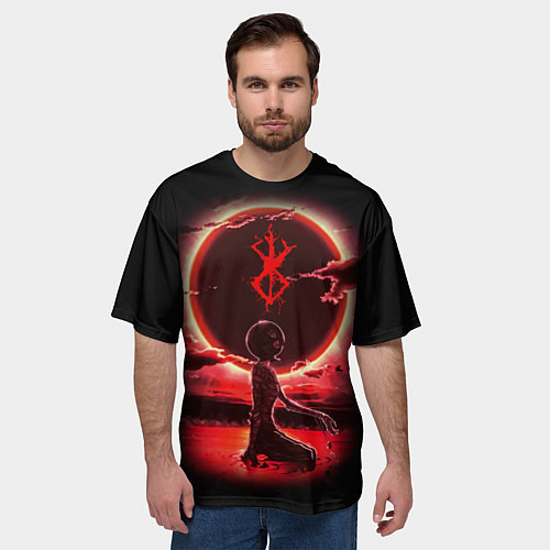 Мужская футболка оверсайз BERSERK / 3D-принт – фото 3