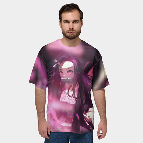 Мужская футболка оверсайз NEZUKO / 3D-принт – фото 3
