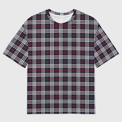 Футболка оверсайз мужская Классические в клеточку, цвет: 3D-принт