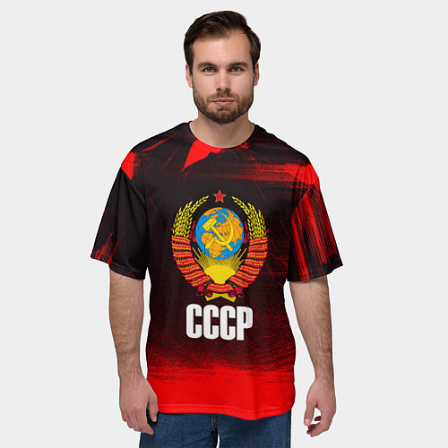 Мужская футболка оверсайз СССР / 3D-принт – фото 3
