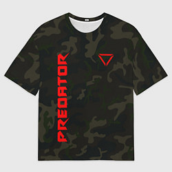 Футболка оверсайз мужская Predator Military, цвет: 3D-принт