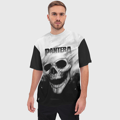 Мужская футболка оверсайз Pantera / 3D-принт – фото 3
