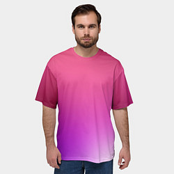 Футболка оверсайз мужская Нежный цвет, цвет: 3D-принт — фото 2