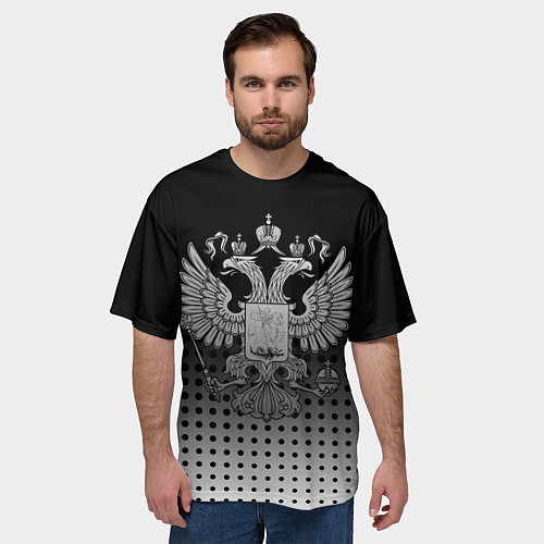 Мужская футболка оверсайз Герб / 3D-принт – фото 3