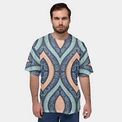 Футболка оверсайз мужская Восточный орнамент, цвет: 3D-принт — фото 2