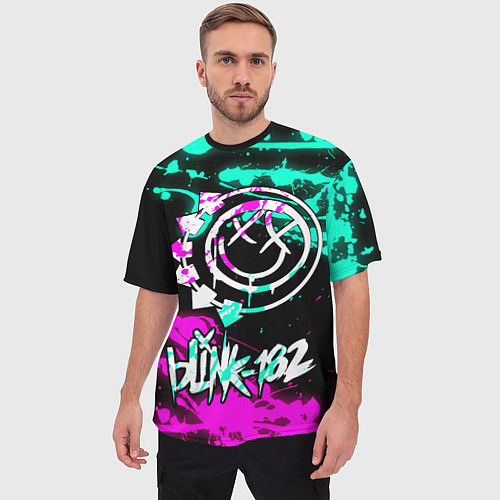 Мужская футболка оверсайз Blink-182 6 / 3D-принт – фото 3
