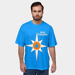 Футболка оверсайз мужская МЧС России, цвет: 3D-принт — фото 2