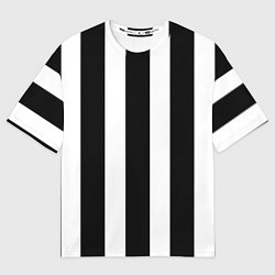 Футболка оверсайз мужская Полоска, цвет: 3D-принт