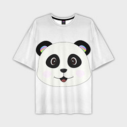 Футболка оверсайз мужская Panda, цвет: 3D-принт