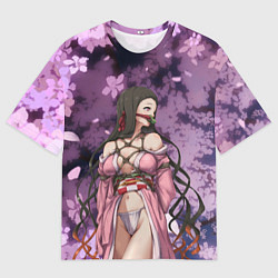 Футболка оверсайз мужская Незуко, цвет: 3D-принт