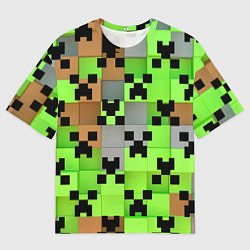 Футболка оверсайз мужская Minecraft, цвет: 3D-принт