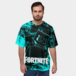 Футболка оверсайз мужская Fortnite Marshmello, цвет: 3D-принт — фото 2