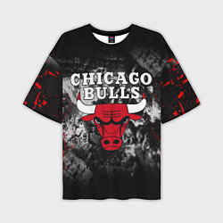 Футболка оверсайз мужская CHICAGO BULLS, цвет: 3D-принт