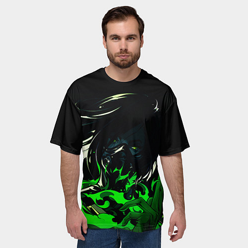 Мужская футболка оверсайз VALORANT VIPER / 3D-принт – фото 3