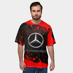 Футболка оверсайз мужская МЕРСЕДЕС, цвет: 3D-принт — фото 2
