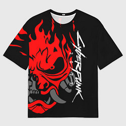 Мужская футболка оверсайз CYBERPUNK 2077 SAMURAI