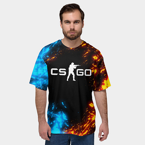 Мужская футболка оверсайз CS GO / 3D-принт – фото 3